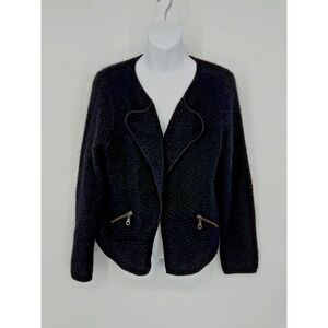 Boden Wool Blend Cardigan Jacket Size 12 Mohair Academia Corpcore Business‎